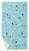 Load image into Gallery viewer, Black and Tan Dachshund Bath Towel Large