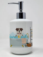 Load image into Gallery viewer, Brindle English Bulldog Ceramic Soap Dispenser