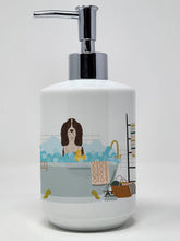 Load image into Gallery viewer, Liver English Springer Spaniel Ceramic Soap Dispenser