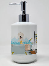 Load image into Gallery viewer, White Cream Labrador Retriever Ceramic Soap Dispenser