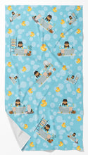 Load image into Gallery viewer, Black and Tan Pomeranian Bath Towel Large