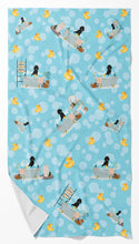 Load image into Gallery viewer, Standard Black Poodle Bath Towel Large