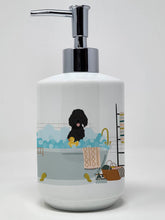 Load image into Gallery viewer, Standard Black Poodle Ceramic Soap Dispenser