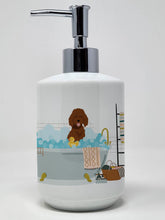 Load image into Gallery viewer, Standard Red Poodle Ceramic Soap Dispenser