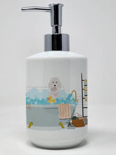 Load image into Gallery viewer, Standard White Poodle Ceramic Soap Dispenser