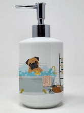 Load image into Gallery viewer, Apricot Pug Ceramic Soap Dispenser