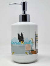 Load image into Gallery viewer, Black Scottish Terrier Ceramic Soap Dispenser