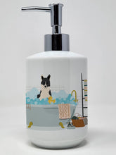 Load image into Gallery viewer, Russo-European Laika Spitz in Bathtub Ceramic Soap Dispenser