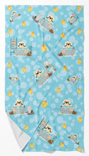 Load image into Gallery viewer, Cream Pekingese in Bathtub Bath Towel Large
