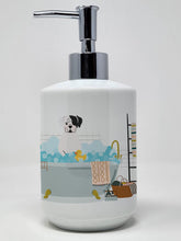Load image into Gallery viewer, White Boxer in Bathtub Ceramic Soap Dispenser