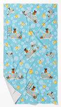 Load image into Gallery viewer, Fawn Boxer in Bathtub Bath Towel Large