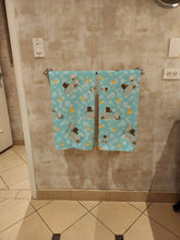 Load image into Gallery viewer, Chocolate Chow Chow in Bathtub Bath Towel Large