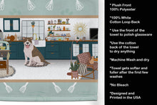 Load image into Gallery viewer, Fawn Brindle Pit Bull Terrier in the Kitchen Kitchen Towel
