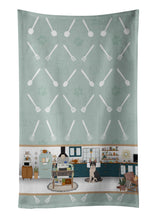 Load image into Gallery viewer, Black Boston Terrier in the Kitchen Kitchen Towel