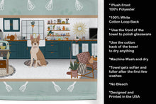 Load image into Gallery viewer, Fawn Boston Terrier in the Kitchen Kitchen Towel