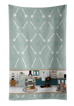 Load image into Gallery viewer, Black and Tan Cavalier Spaniel in the Kitchen Kitchen Towel