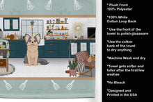 Load image into Gallery viewer, Longhaired Blue and White Chihuahua in the Kitchen Kitchen Towel