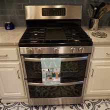 Load image into Gallery viewer, Longhaired Gold Chihuahua in the Kitchen Kitchen Towel