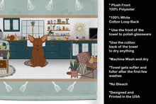 Load image into Gallery viewer, Chocolate Chihuahua in the Kitchen Kitchen Towel