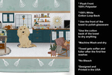 Load image into Gallery viewer, Longhair Cream Dachshund in the Kitchen Kitchen Towel