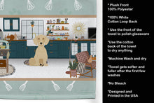 Load image into Gallery viewer, Cream Dachshund in the Kitchen Kitchen Towel