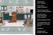 Load image into Gallery viewer, Wirehair Red Dachshund in the Kitchen Kitchen Towel