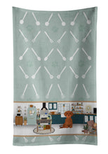 Load image into Gallery viewer, Wirehair Red Dachshund in the Kitchen Kitchen Towel