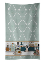 Load image into Gallery viewer, Black English Springer Spaniel in the Kitchen Kitchen Towel