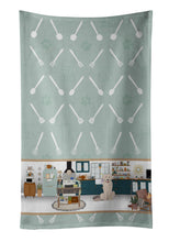 Load image into Gallery viewer, Cream Golden Retriever in the Kitchen Kitchen Towel