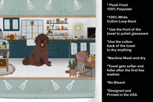 Load image into Gallery viewer, Brown Newfoundland in the Kitchen Kitchen Towel