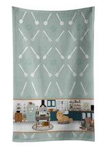 Load image into Gallery viewer, Gold Pekingese in the Kitchen Kitchen Towel
