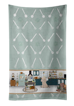 Load image into Gallery viewer, Toy Cream Poodle in the Kitchen Kitchen Towel