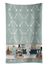 Load image into Gallery viewer, Toy White Poodle in the Kitchen Kitchen Towel