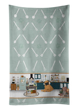 Load image into Gallery viewer, Apricot Pug in the Kitchen Kitchen Towel