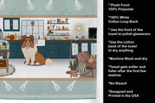 Load image into Gallery viewer, Sable Sheltie in the Kitchen Kitchen Towel