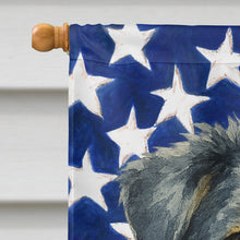 Load image into Gallery viewer, Blue Merle Australian Shepherd American Flag House Flag
