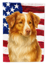 Load image into Gallery viewer, Red Merle Australian Shepherd American Flag House Flag