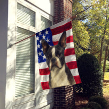 Load image into Gallery viewer, Boston Terrier American Flag House Flag