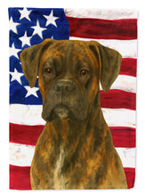 Load image into Gallery viewer, Brindle Boxer American Flag House Flag