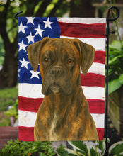 Load image into Gallery viewer, Brindle Boxer American Flag Garden Flag
