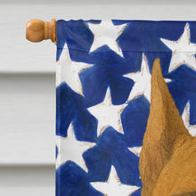 Load image into Gallery viewer, Fawn Cropped Boxer American Flag House Flag