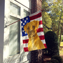 Load image into Gallery viewer, Fawn Boxer American Flag House Flag