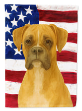 Load image into Gallery viewer, Fawn Boxer American Flag Garden Flag