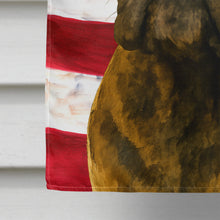 Load image into Gallery viewer, Brindle English Bulldog American Flag House Flag