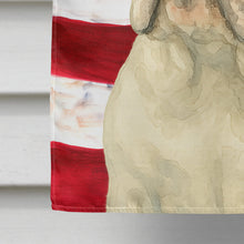 Load image into Gallery viewer, White English Bulldog American Flag House Flag
