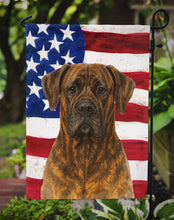 Load image into Gallery viewer, Brindle Cane Corso American Flag Garden Flag
