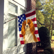Load image into Gallery viewer, Blenheim Cavalier Spaniel American Flag House Flag