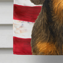 Load image into Gallery viewer, Wirehaired Wild Boar Dachshund American Flag House Flag