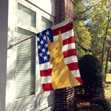 Load image into Gallery viewer, Fawn Doberman Pinscher American Flag House Flag