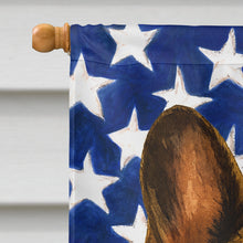 Load image into Gallery viewer, Brindle French Bulldog American Flag House Flag